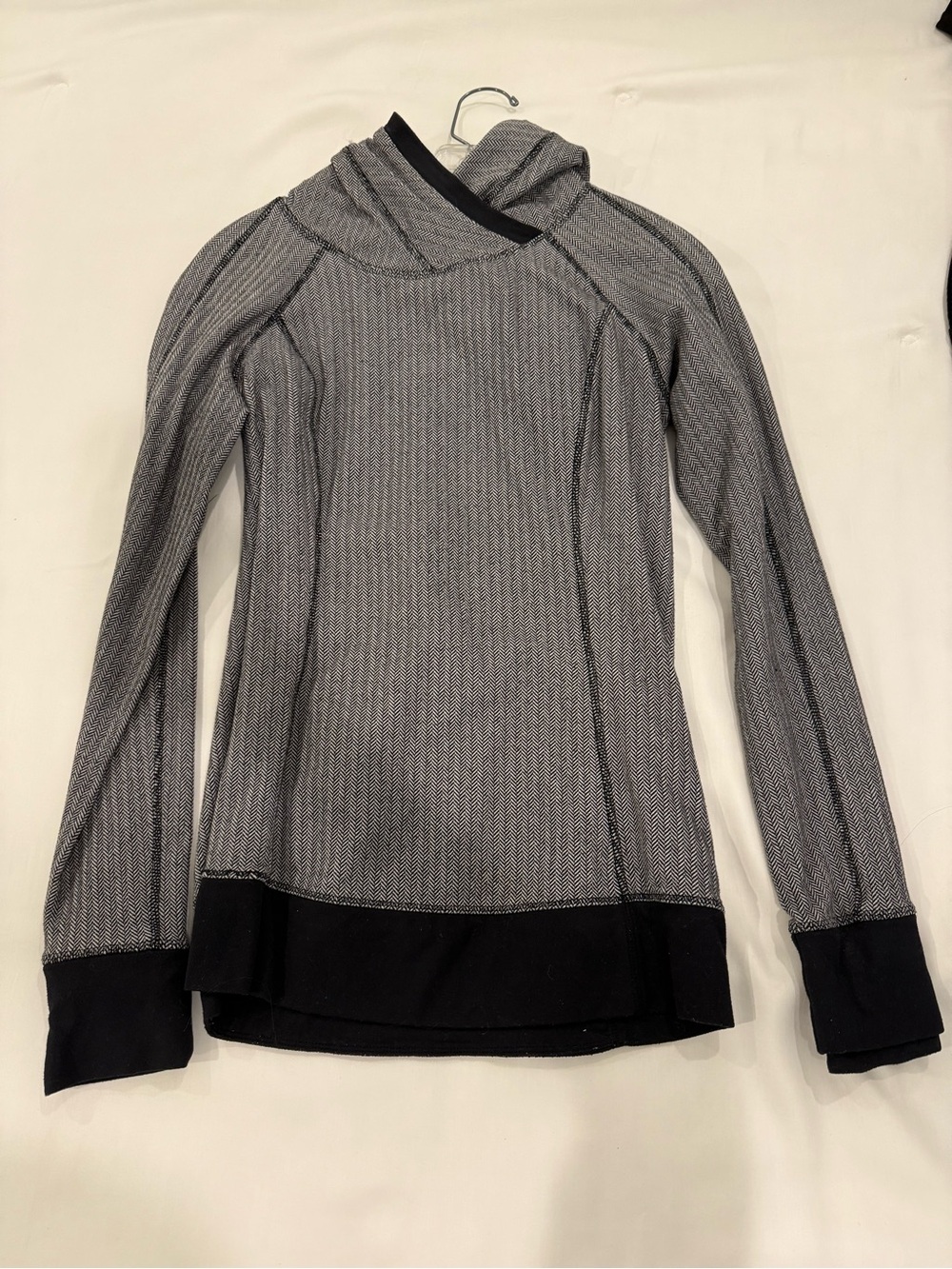 Gray and Black Lululemon Hoodie